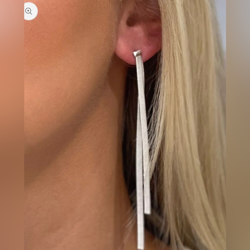 Elegant Silver Drop Earrings